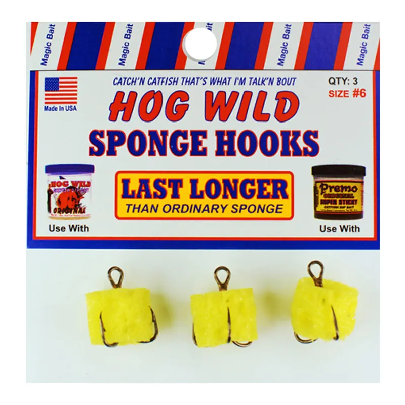 6 Sponge Hooks - Magic Bait