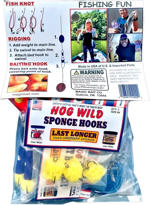 hog wild sponge hooks magic bait