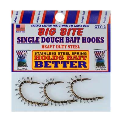 big bite single dough bait hooks
